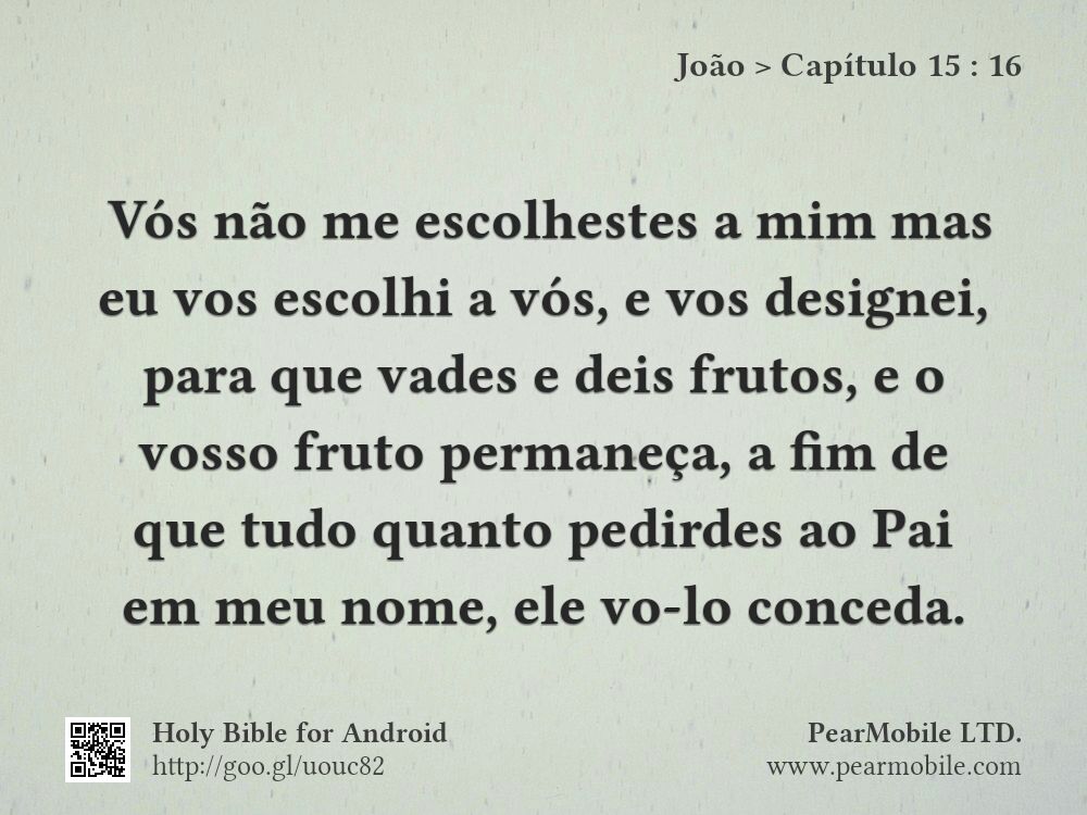 João, Capítulo 15:16